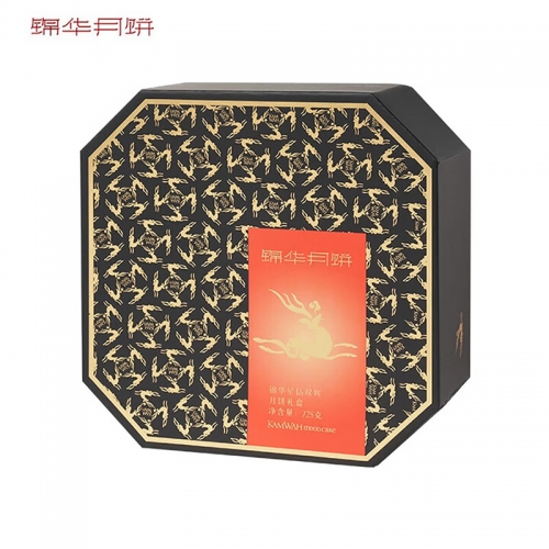 锦华星钻双辉月饼礼盒725g