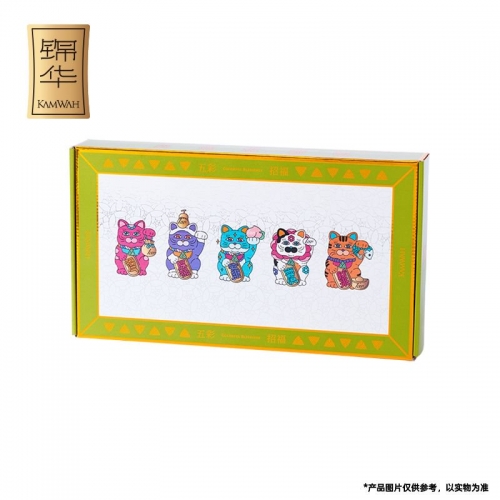 锦华五福绿豆糕糕点礼盒336g