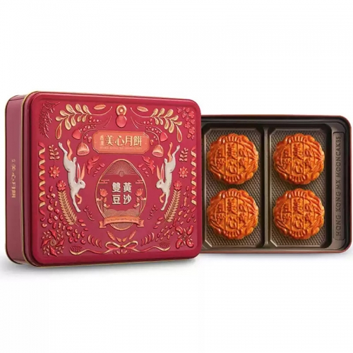 美心双黄豆沙月饼礼盒740g