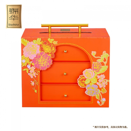 锦华花漾·月韵礼月饼礼盒1180g