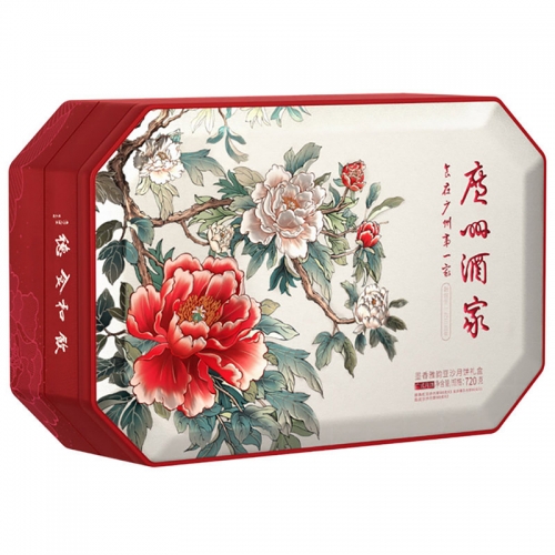 广州酒家墨香雅韵豆沙月饼礼盒720g